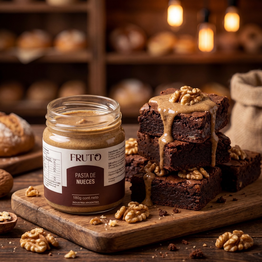 Brownie de nueces